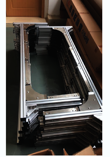 红砖打包机送带槽