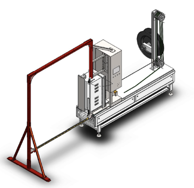 侧式穿剑打包机被动轮